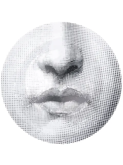 Fornasetti Face print plate White PTVX397