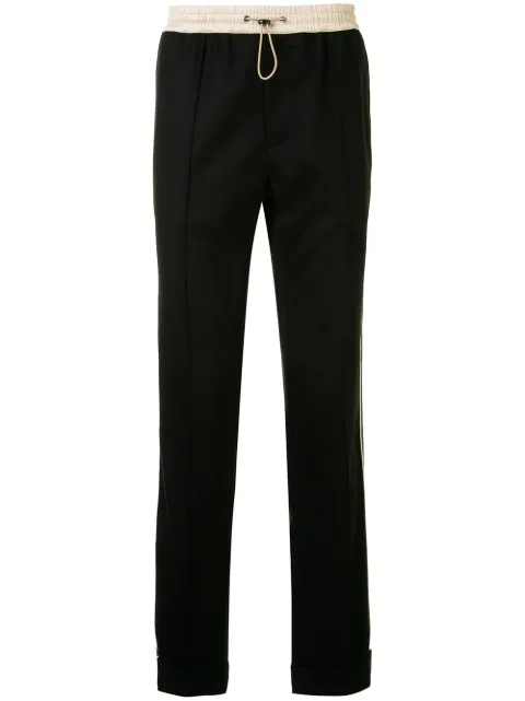 Ports V drawcord-waist tailored trousers Black VL9TCL88JWF116