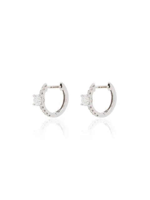 Anita Ko 18kt gold diamond-embellished earrings Silver AKH50RDWG