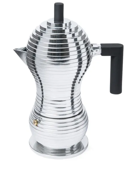 Alessi Pulcina Espresso Coffee Maker Silver MDL023B