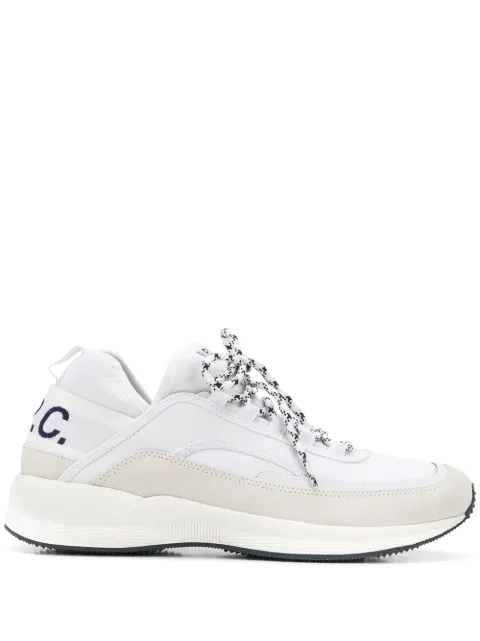 A.P.C. logo print sneakers White PAACTM56084