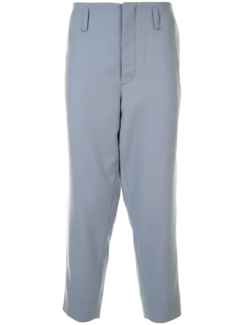 Ports V cropped side stripe trousers Blue VL9TCL14JWF116