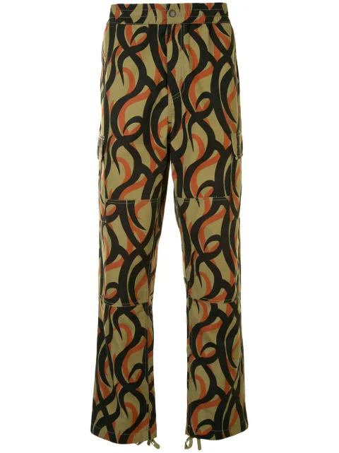 Ports V abstract-print straight-leg trousers Multicolour VL9TCL05JPC006
