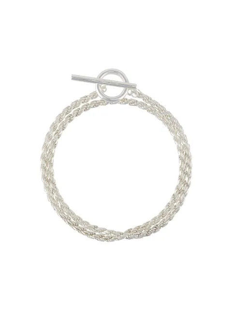 All Blues rope double bracelet Silver ROPEBRACELETDOUBLE