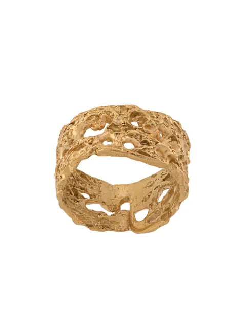 LOVENESS LEE Piloso textured ring Gold PILOSORING