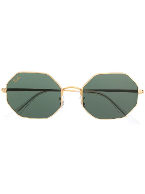 Ray-Ban 0RB1972919631 geometric-frame sunglasses Gold 0RB1972OCTAGON