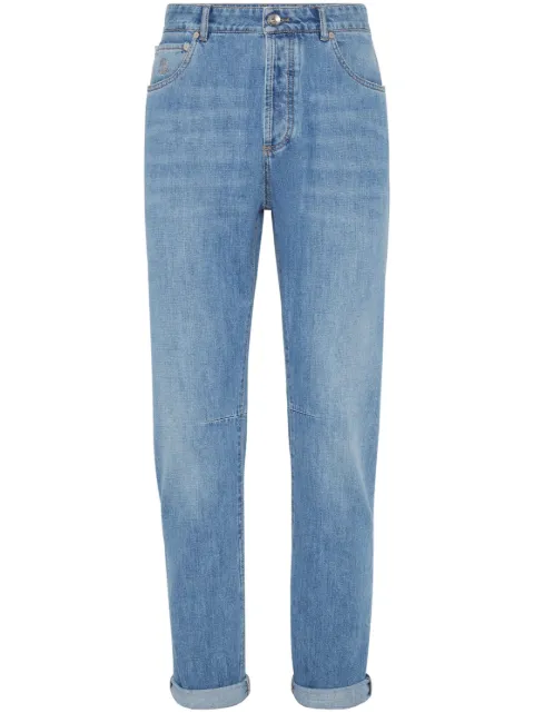 Brunello Cucinelli stonewashed straight-leg jeans Blue M0Z37X1290C1470