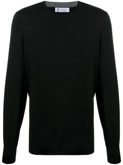 Brunello Cucinelli long-sleeve jumper Black M2400100CH101