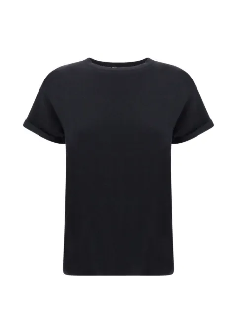 Brunello Cucinelli plain knitted T-shirt Black M41810000C101