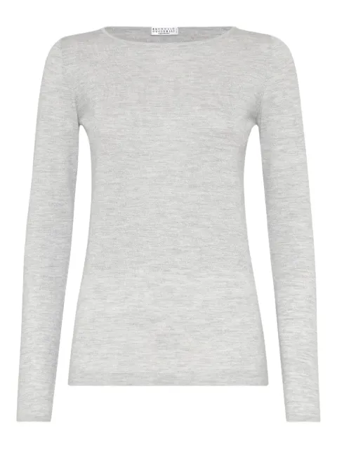 Brunello Cucinelli fine knit jumper Grey M41800008C072