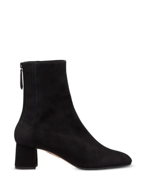 Aquazzura Saint Honore suede ankle boots Black SHOMIDB0SUE000