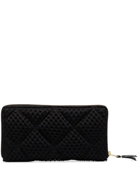 Comme Des Garçons Wallet textured ziparound wallet Black SA0110FT0