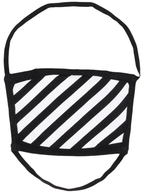 Off-White Diag printed face mask Black OMRG002E20FAB0031001