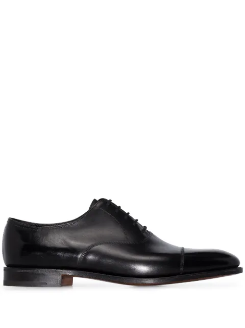 John Lobb City II leather Oxford shoes Black 008031L