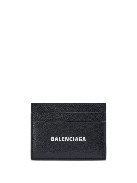 Balenciaga Cash logo-print card holder Black 5943091IZI3
