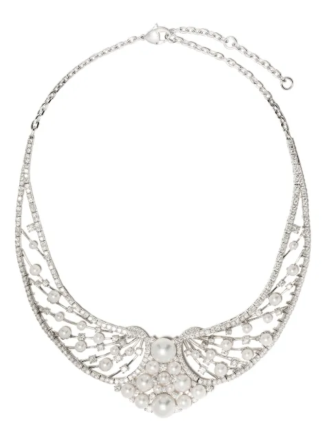 Yoko London 18kt white gold diamond Heirloom necklace Silver Q2195NLET