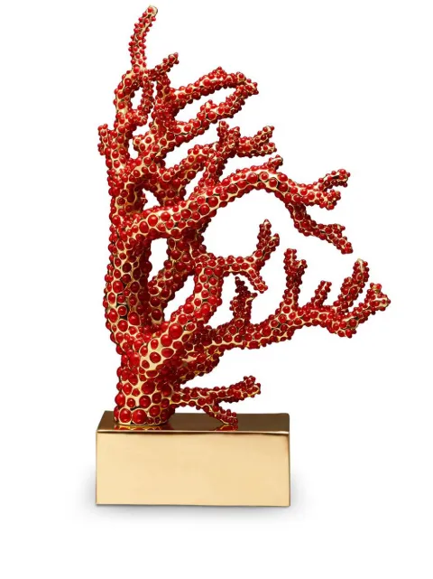 L'Objet crystal coral piece Red DAC653