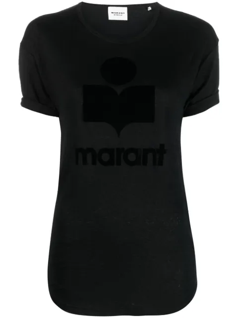 MARANT ÉTOILE Koldi logo T-shirt Black TS029900M009E