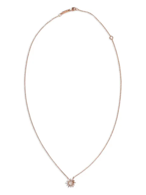 Suzanne Kalan 18k rose gold Flower diamond necklace Pink BAP523RG
