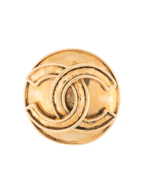 CHANEL Pre-Owned 1994 CC logo brooch Gold B94P