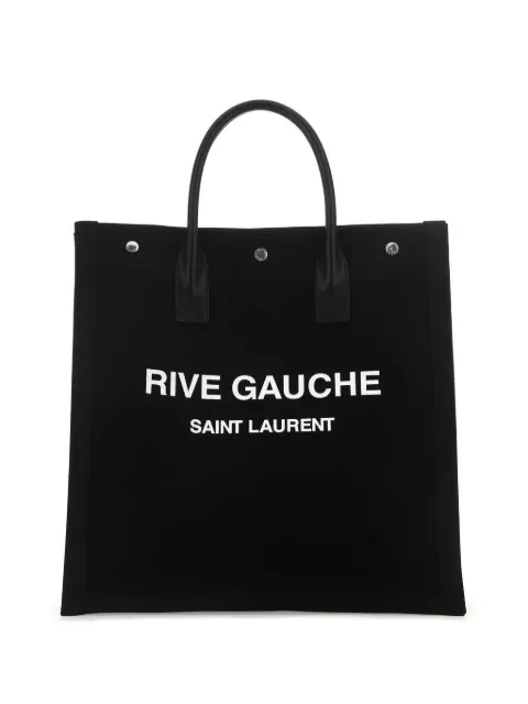 Saint Laurent Rive Gauche canvas tote bag Black 63253996N9E