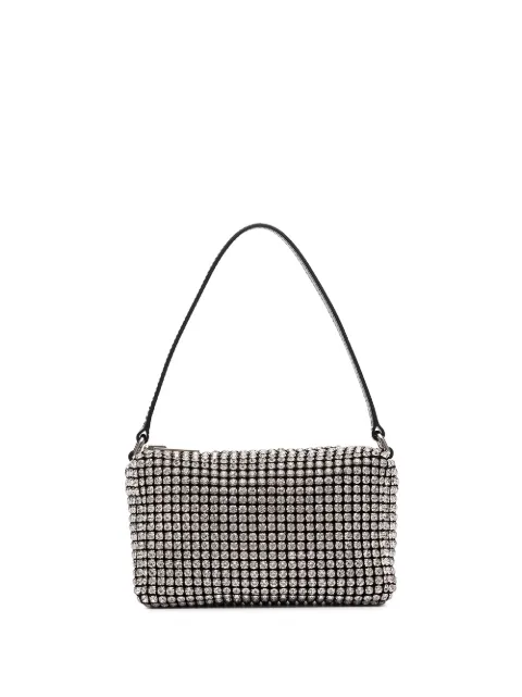 Alexander Wang Heiress pouch in crystal hotfix mesh bag Metallic 2019P0813J