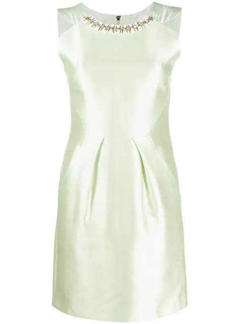Matthew Williamson embellished neckline dress Green PS1390610