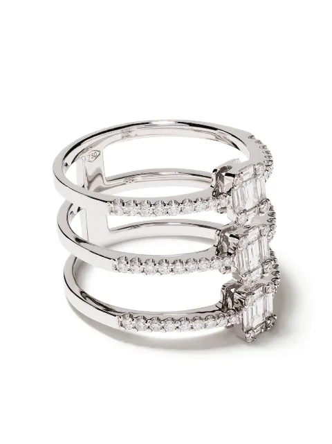 Yoko London 18kt white gold Starlight diamond ring Silver QYR2101701
