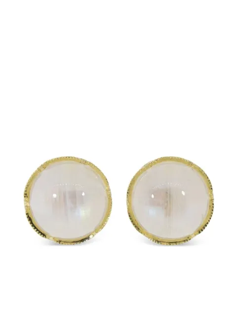 Irene Neuwirth 18k yellow gold Moonstone stud earrings Gold E144RM