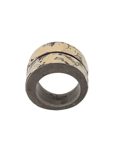 Parts of Four Crevice thick-band ring Gold 80213DA18K