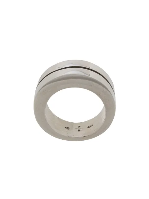 Parts of Four Crescent Crevice band-style ring Silver 15164PA