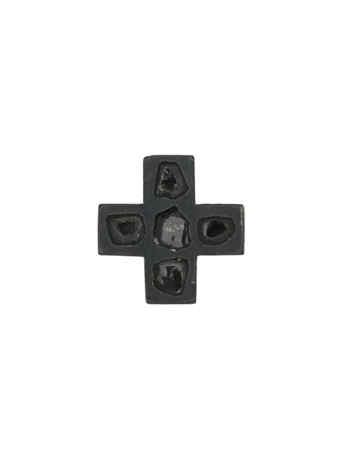 Parts of Four Plus Mega Pave 12mm earring Silver 113511KADIA