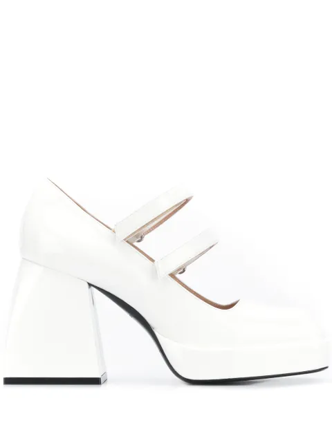 Nodaleto Bulla block heel pumps White NO301865