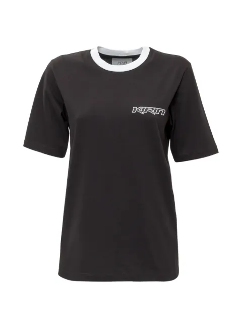 Kirin logo-print T-shirt Black KWAA001F20JER0021002