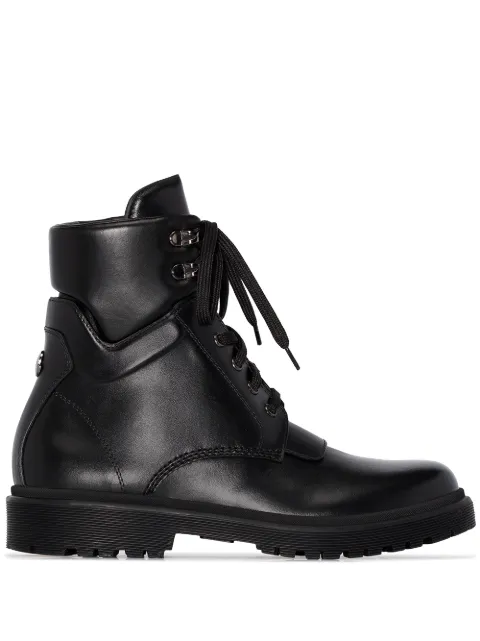 Moncler Patty leather ankle boots Black F209B4F70500019FA