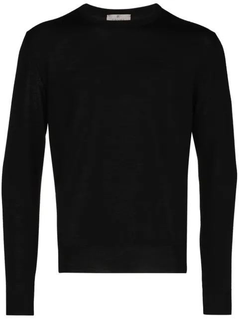 Canali fine-knit sweater Black C0012MK00077