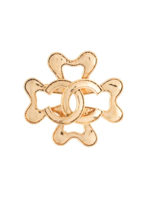 CHANEL Pre-Owned 1994 CC clover brooch Gold B94P