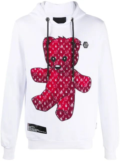 Philipp Plein Teddy Bear sweatshirt White F20CMJB2068PJO002N