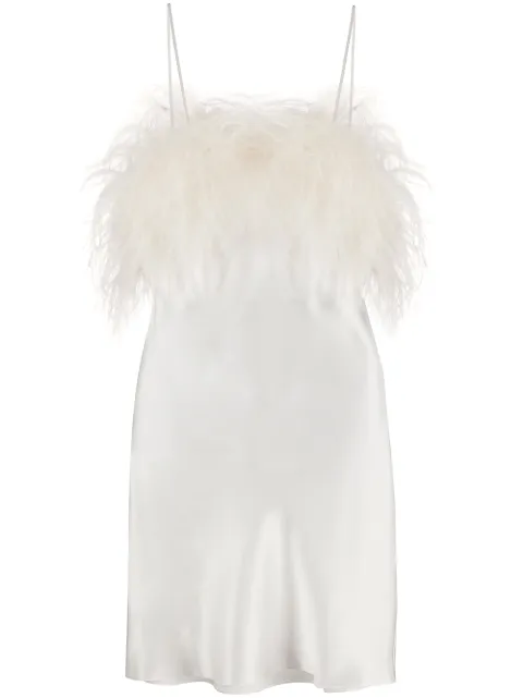 Gilda & Pearl Camille satin slip dress White 2215IVORY