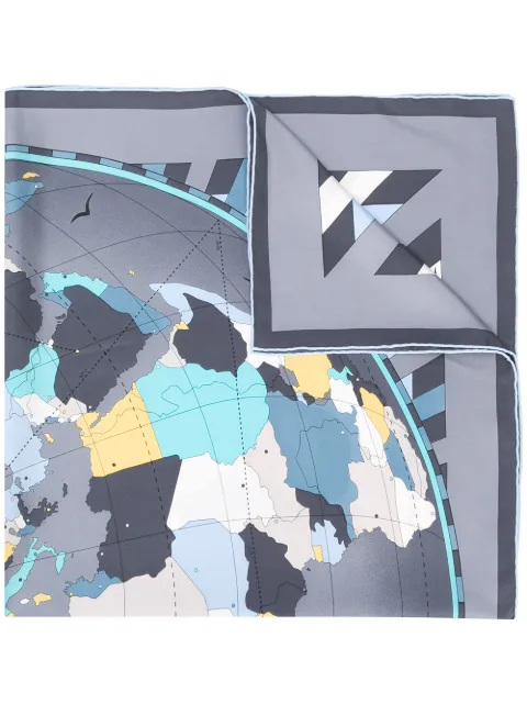 Cartier world map print scarf Grey CSTCCAS9RR