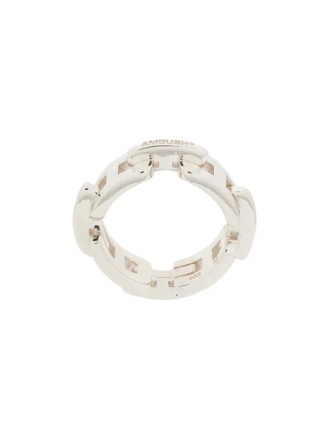 AMBUSH chain-link ring Silver BMOC007F20MET0017200