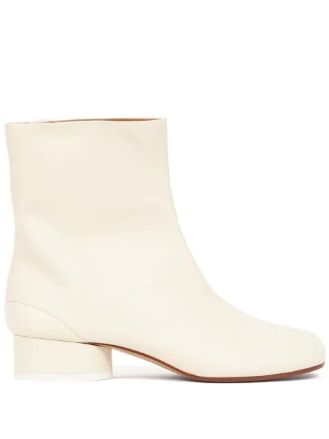 Maison Margiela Tabi 30mm leather ankle boots White S58WU0273P3753