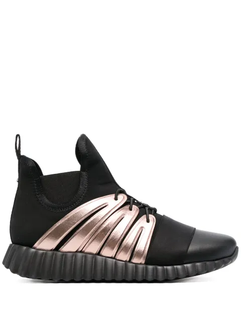 Ferragamo wavy sole high-top sneakers Black 736174