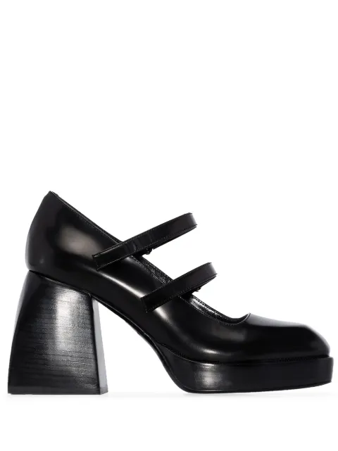 Nodaleto Bulla Babies 85mm platform pumps Black NO10165