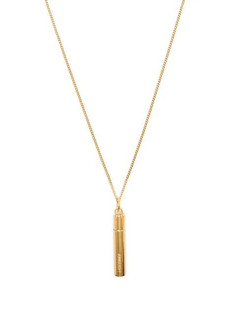 AMBUSH oversized case pendant necklace Gold BMOB021F20MET0027600