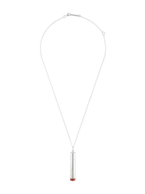AMBUSH Pill Case chain necklace Silver BMOB019F20MET0017225