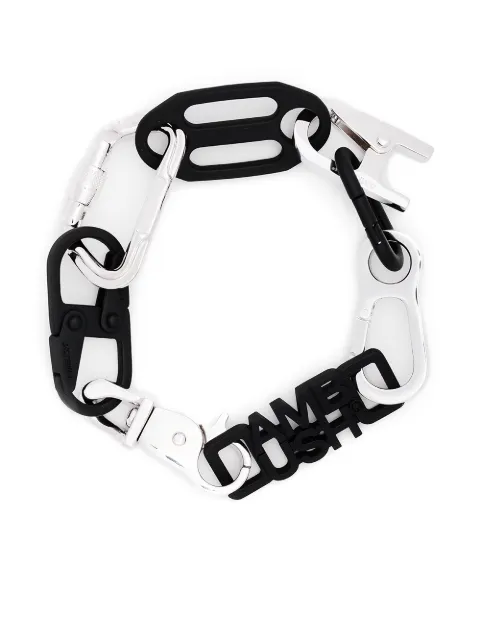 AMBUSH chain-link logo bracelet Black BMOA007F20MET0017210