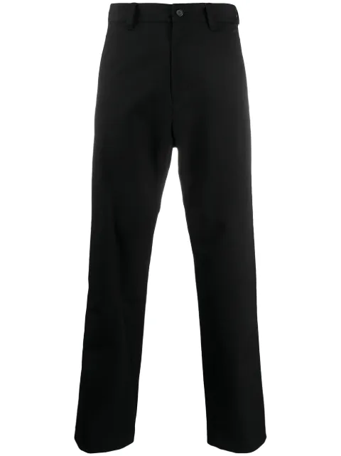 AMBUSH side-stripe straight-fit trousers Black BMCA003F20FAB0011045