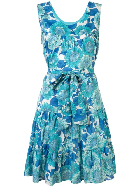 Bambah floral print flared dress Blue BCBAMBC095