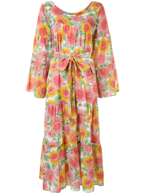 Bambah sunflower print kaftan dress Multicolour BCBAMBC012